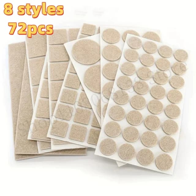 Almofadas para pernas de cadeira de feltro, 3mm de espessura, móveis de mesa, chão, protetor de arranhões, tapete mudo, antiderrapante, autoadesivo, acessórios de móveis diy