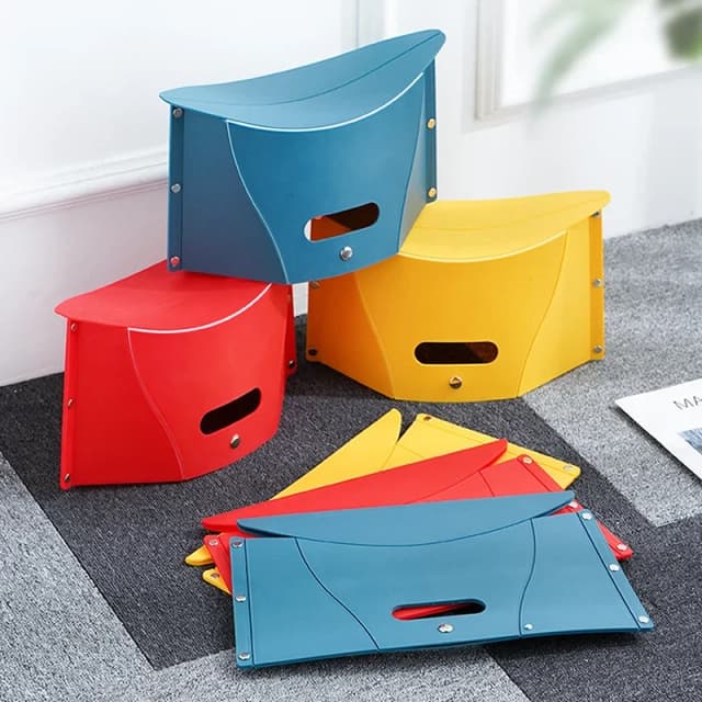 プラスチック製の折りたたみ椅子ポータブル折りたたみ椅子アウトドアチェアキャンプポータブルスツール収納スツール
