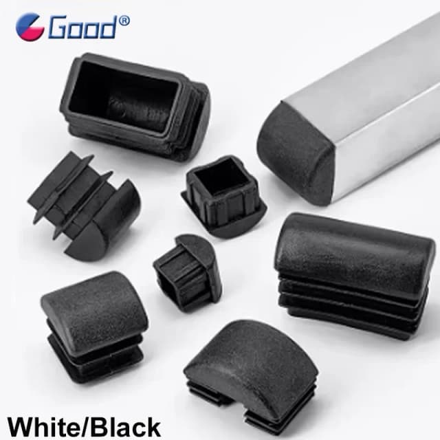 Anti-Slip Square Arched Plastic Blanking End Cap, Tubo, Plug Interno para Escada, Móveis, Cadeira, Mesa, Protetor de Pernas, 2 Pcs, 4 Pcs, 8 Pcs, 10Pcs